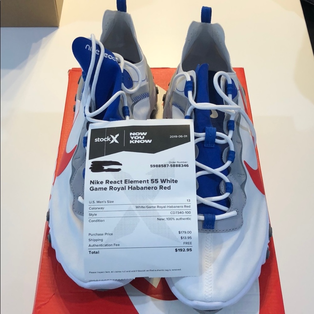 New men’s Nike react element